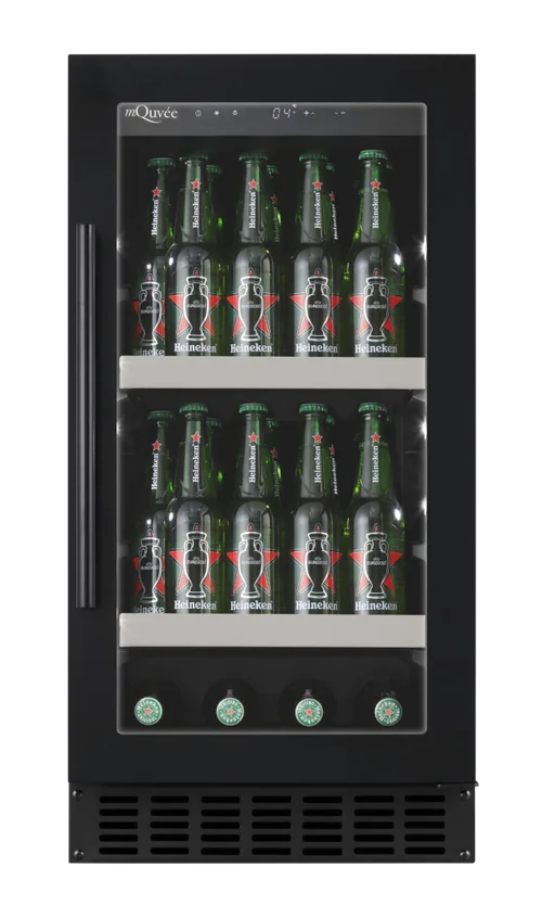 mQuvée BeerServer 40 — inbyggbar ölkyl med sömlös dörr